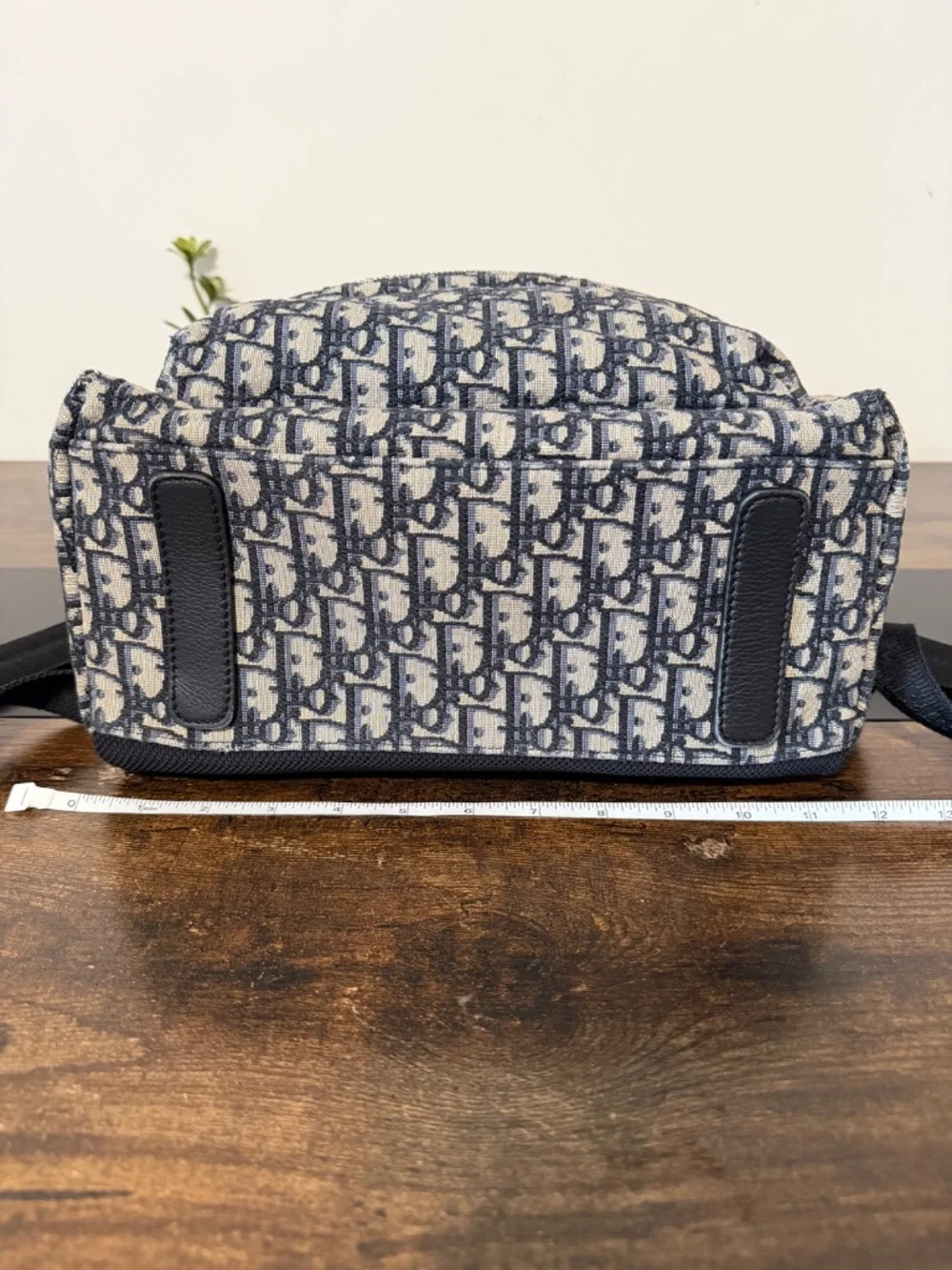 Dior Rider Backpack in Blue Oblique Canvas (MSRP $2900)